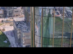 6063-T5 Προϊόν αλουμινίου Κρυμμένο πλαίσιο γυάλινο τείχος κουρτίνας για υλικά οικοδόμησης εξοικονόμησης ενέργειας