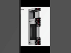 Εμπορικά παράθυρα Τείχος κουρτίνας Σχήμα ορθογώνιο Ηχομόνωτος Τείχος κουρτίνας